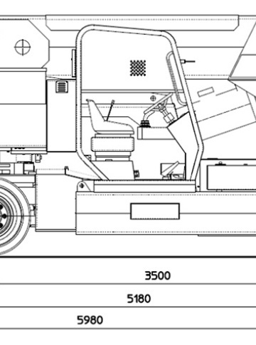 Промышленный кран Valla 400E - диаграмма рабочей зоны