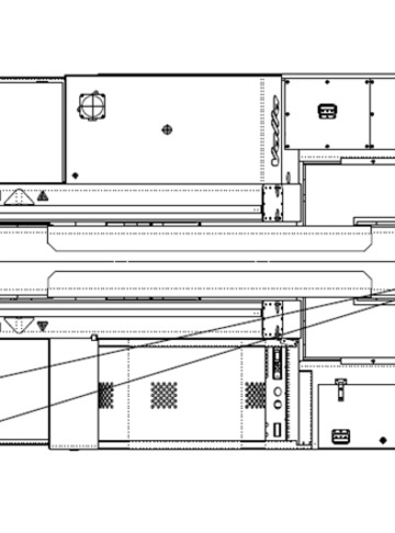Промышленный кран Valla 400E - диаграмма рабочей зоны